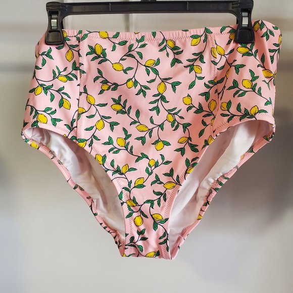 NWOT Lands' End Women's High Waisted Swim Bikini Bottoms Size 14 $50 4C71 - Picture 1 of 2